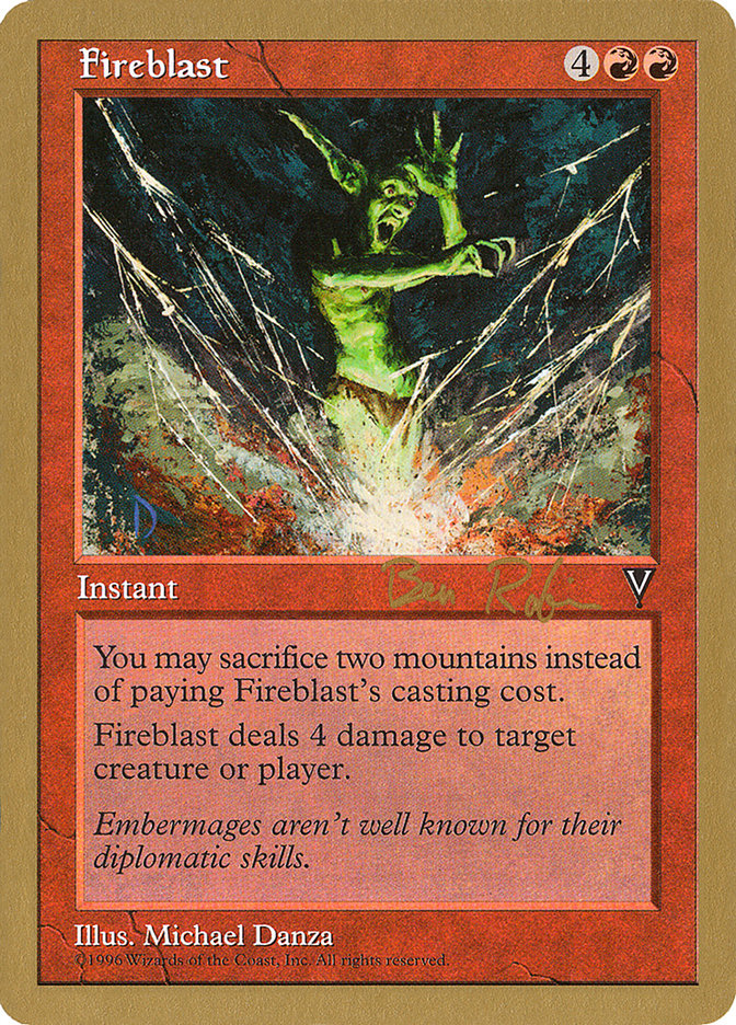 Fireblast (Ben Rubin) [World Championship Decks 1998] | Dumpster Cat Games