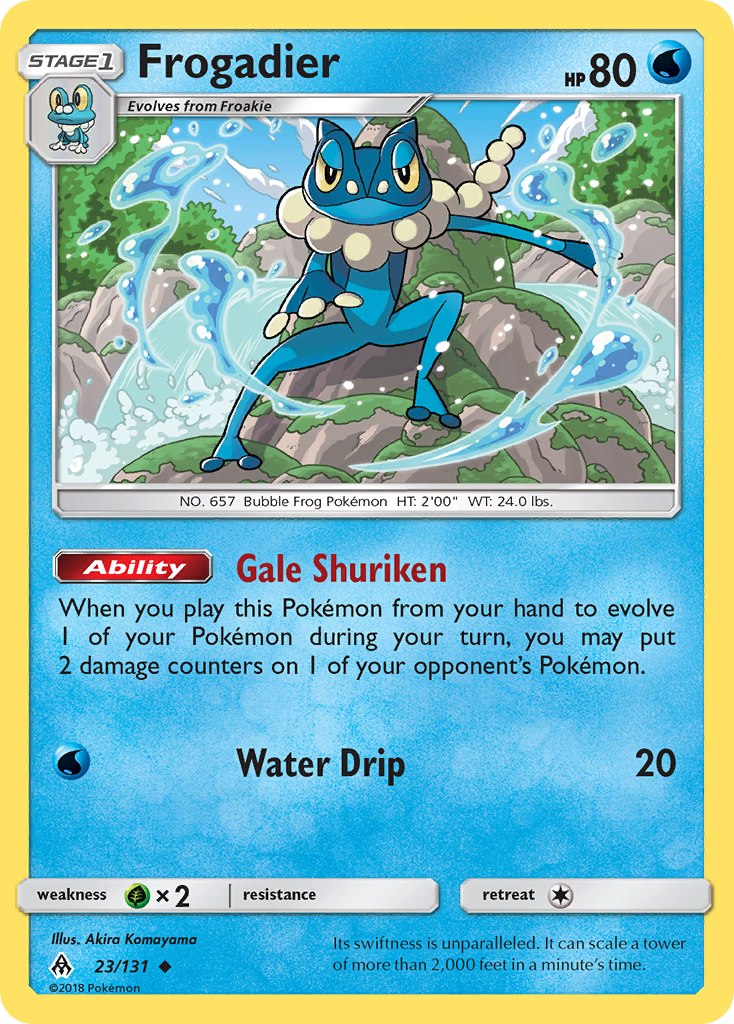 Frogadier (23/131) [Sun & Moon: Forbidden Light] | Dumpster Cat Games