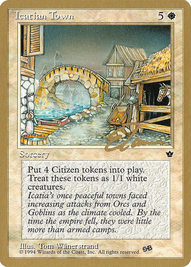 Icatian Town (Eric Tam) (SB) [Pro Tour Collector Set] | Dumpster Cat Games