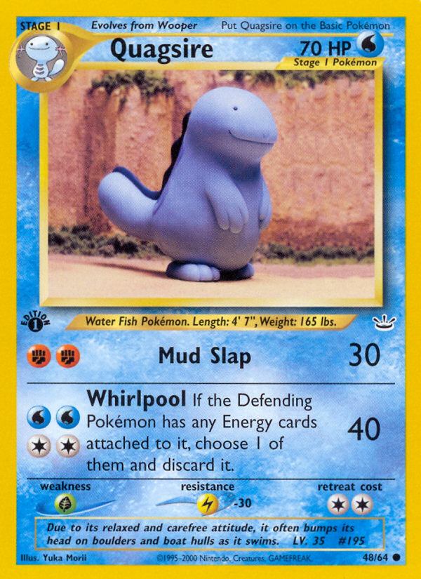 Quagsire (48/64) [Neo Revelation 1st Edition] | Dumpster Cat Games