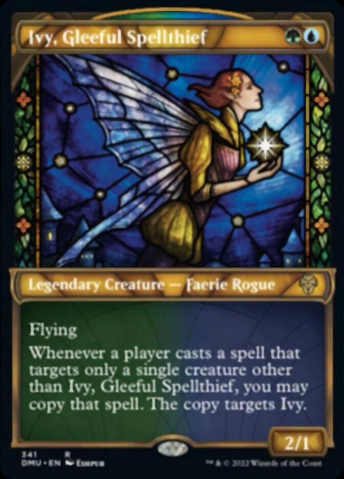 Ivy, Gleeful Spellthief (Showcase Textured) [Dominaria United] | Dumpster Cat Games