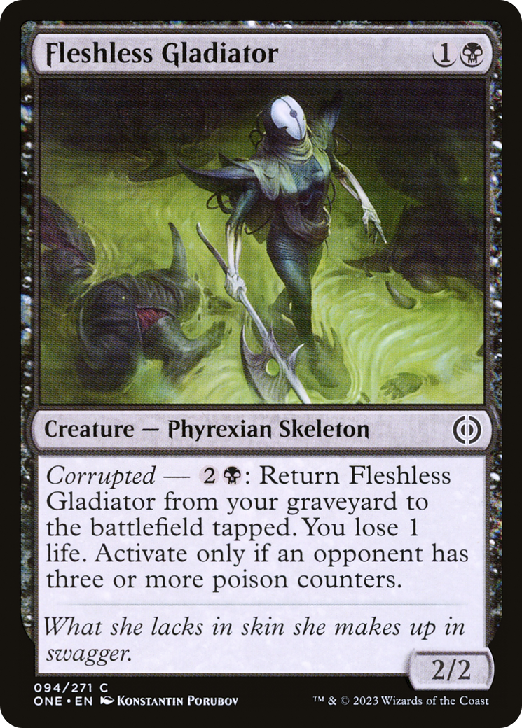 Fleshless Gladiator [Phyrexia: All Will Be One] | Dumpster Cat Games