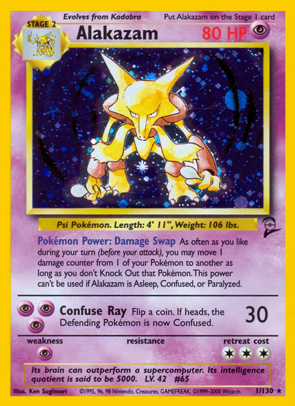 Alakazam (1/130) [Base Set 2] | Dumpster Cat Games