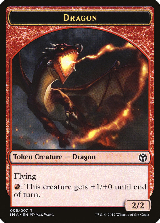 Dragon (005/007) [Iconic Masters Tokens] | Dumpster Cat Games