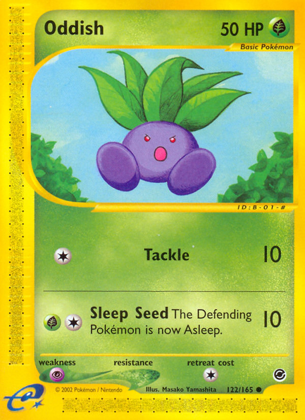 Oddish (122/165) [Expedition: Base Set] | Dumpster Cat Games