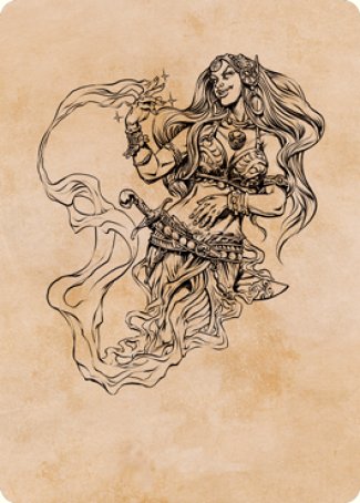 Djinni Windseer (Showcase) Art Card [Dungeons & Dragons: Adventures in the Forgotten Realms Art Series] | Dumpster Cat Games