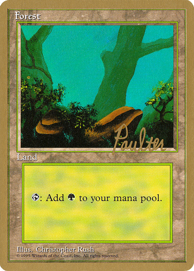 Forest (pp378) (Preston Poulter) [Pro Tour Collector Set] | Dumpster Cat Games