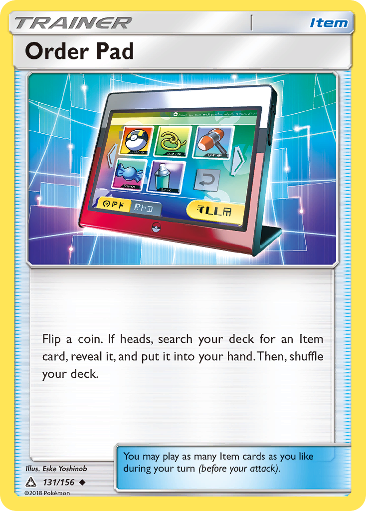 Order Pad (131/156) [Sun & Moon: Ultra Prism] | Dumpster Cat Games