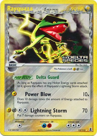 Rayquaza (13/113) (Delta Species) (Stamped) [EX: Delta Species] | Dumpster Cat Games