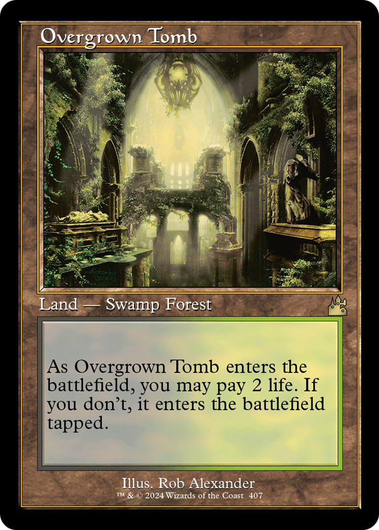 Overgrown Tomb (Retro) [Ravnica Remastered] | Dumpster Cat Games