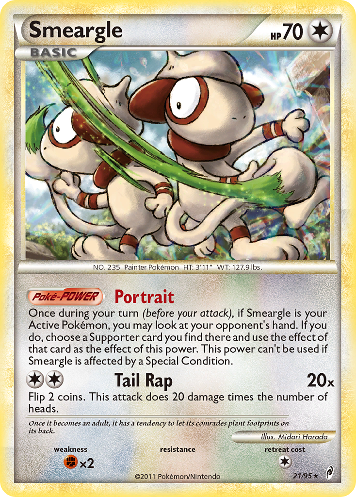 Smeargle (21/95) [HeartGold & SoulSilver: Call of Legends] | Dumpster Cat Games