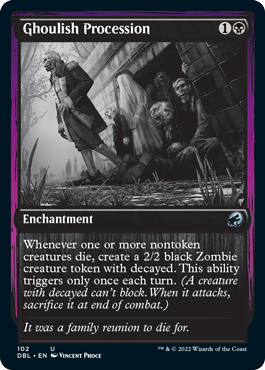 Ghoulish Procession [Innistrad: Double Feature] | Dumpster Cat Games