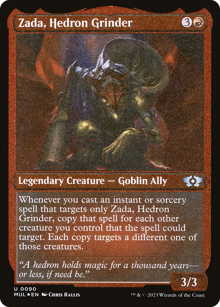 Zada, Hedron Grinder (Foil Etched) [Multiverse Legends] | Dumpster Cat Games