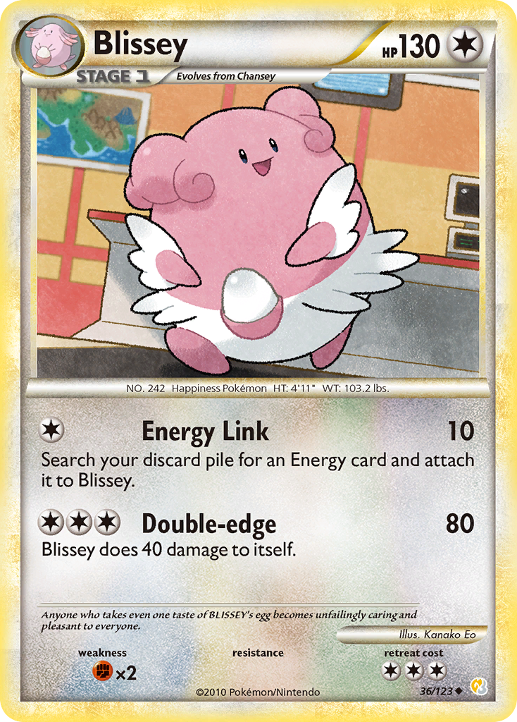 Blissey (36/123) [HeartGold & SoulSilver: Base Set] | Dumpster Cat Games