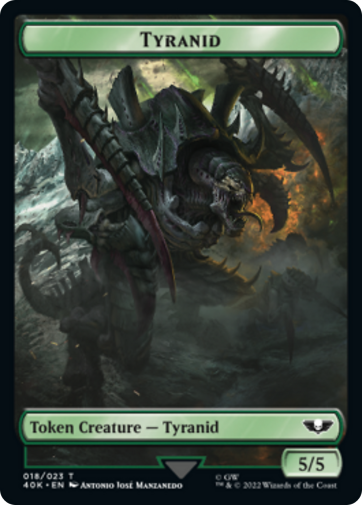 Tyranid (17) // Tyranid (18) [Universes Beyond: Warhammer 40,000 Tokens] | Dumpster Cat Games
