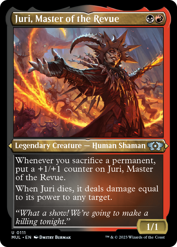 Juri, Master of the Revue (Foil Etched) [Multiverse Legends] | Dumpster Cat Games