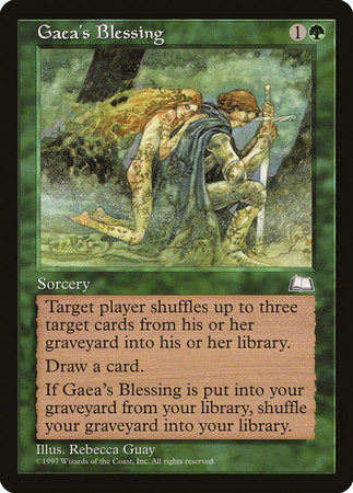 Gaea's Blessing [Weatherlight] | Dumpster Cat Games