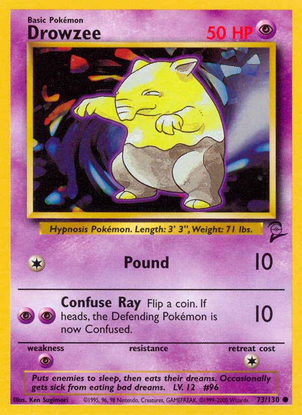 Drowzee (73/130) [Base Set 2] | Dumpster Cat Games