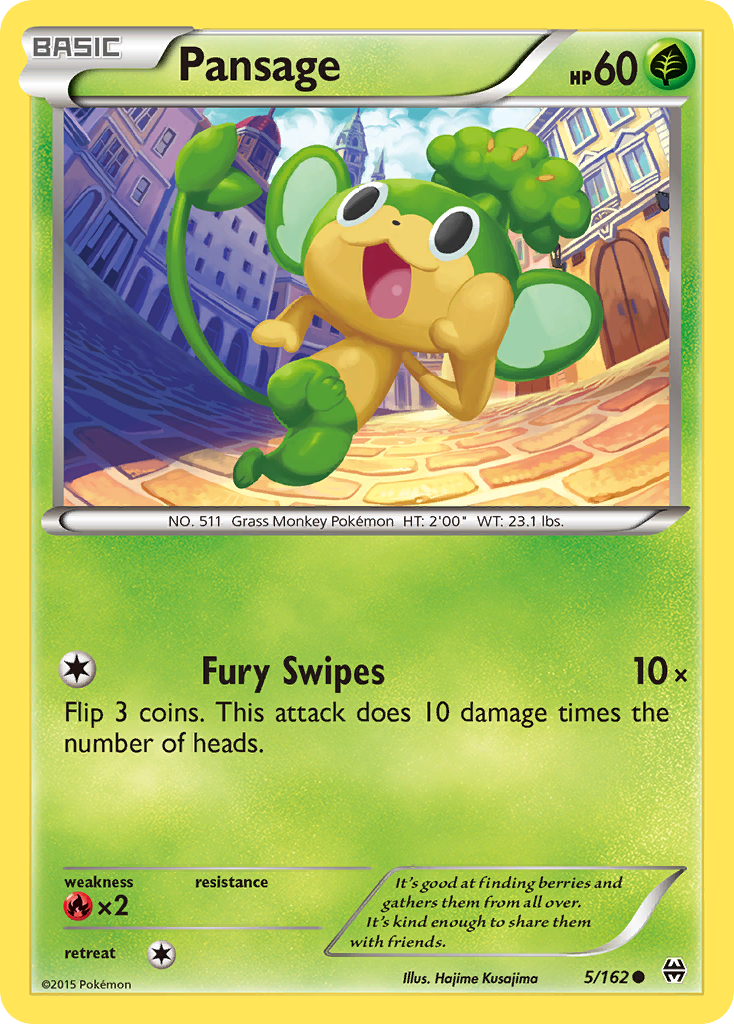 Pansage (5/162) [XY: BREAKthrough] | Dumpster Cat Games