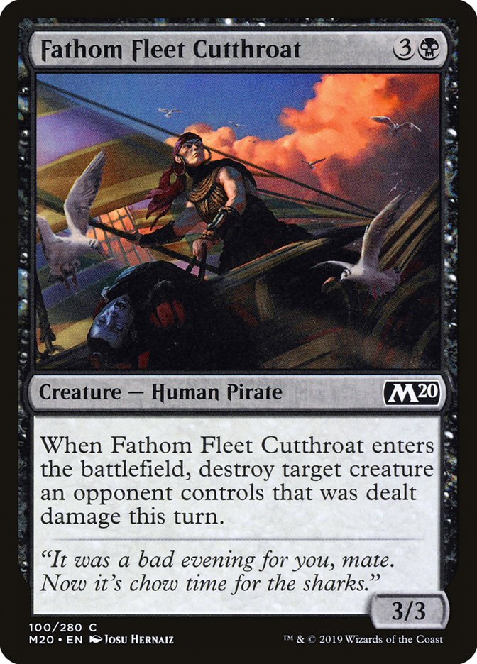 Fathom Fleet Cutthroat [Core Set 2020] | Dumpster Cat Games