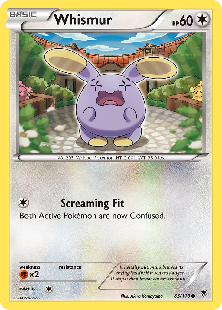 Whismur (83/119) [XY: Phantom Forces] | Dumpster Cat Games