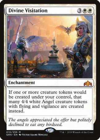 Divine Visitation [Guilds of Ravnica Promos] | Dumpster Cat Games