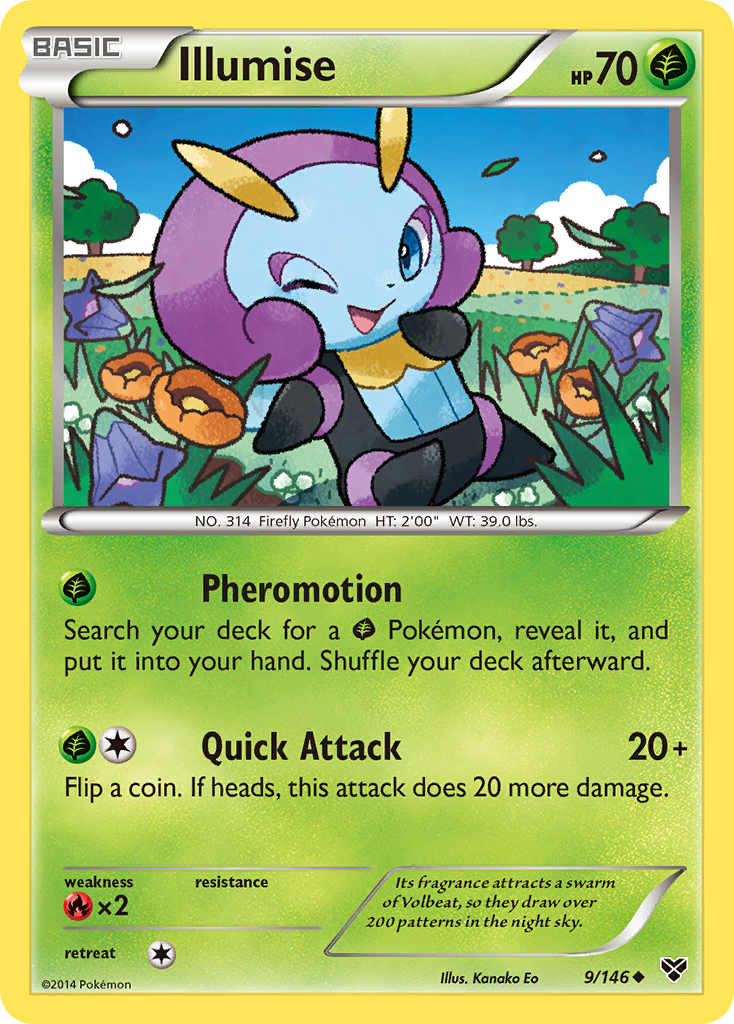 Illumise (9/146) [XY: Base Set] | Dumpster Cat Games