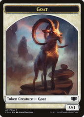 Goblin // Goat Double-sided Token [Commander 2014 Tokens] | Dumpster Cat Games