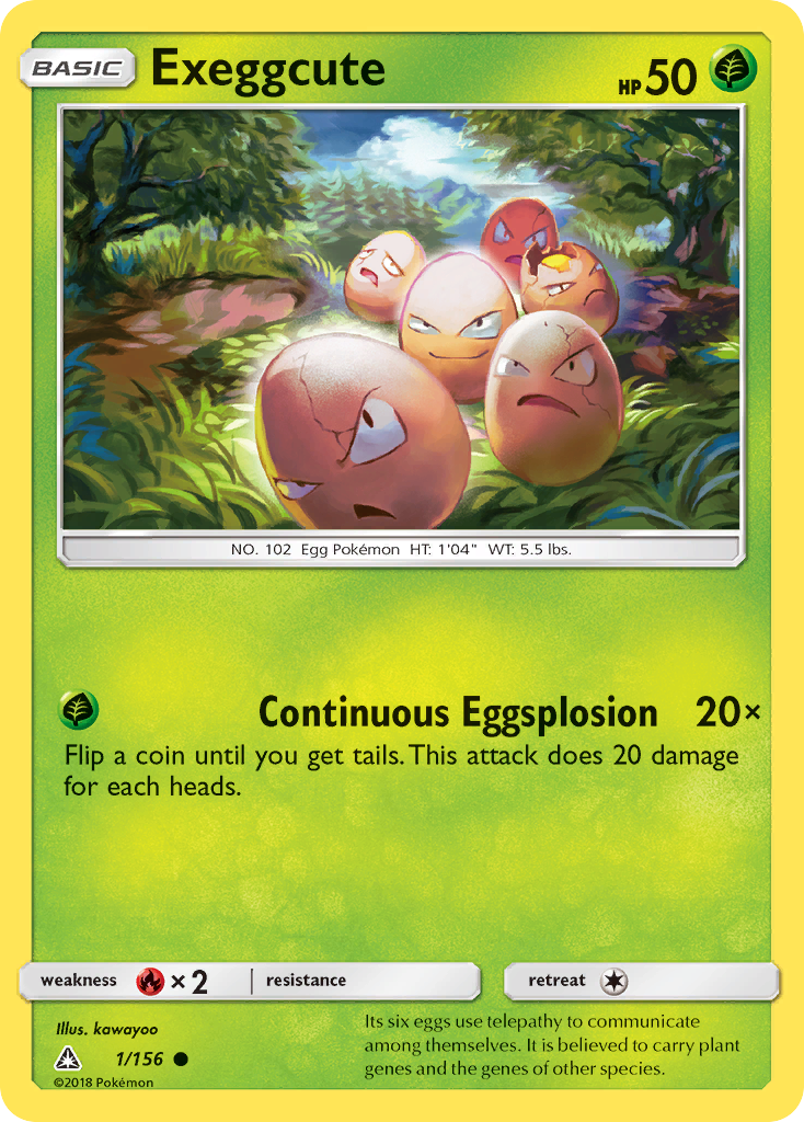 Exeggcute (1/156) [Sun & Moon: Ultra Prism] | Dumpster Cat Games