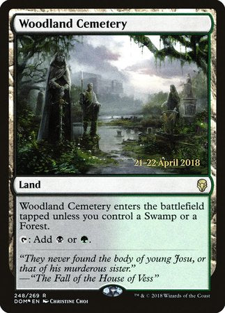 Woodland Cemetery [Dominaria Promos] | Dumpster Cat Games