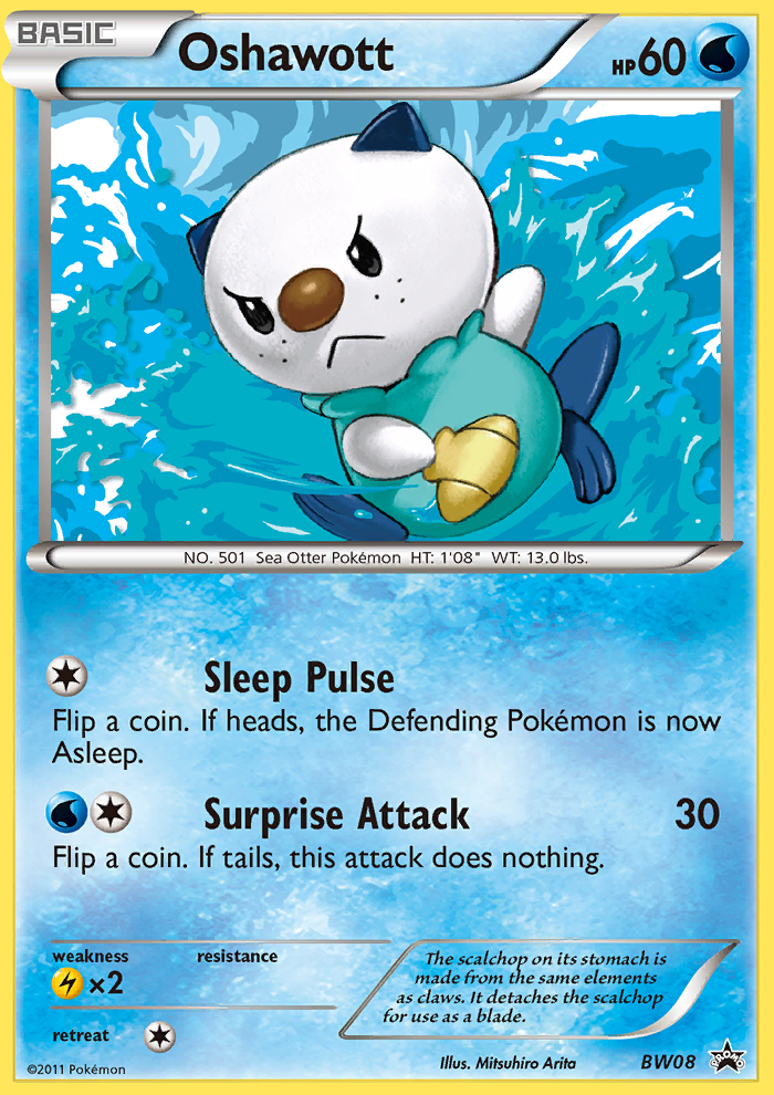 Oshawott (BW08) [Black & White: Black Star Promos] | Dumpster Cat Games