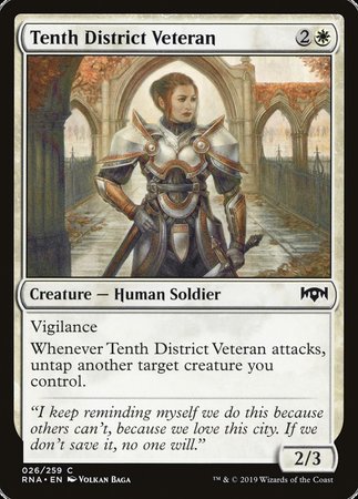 Tenth District Veteran [Ravnica Allegiance] | Dumpster Cat Games