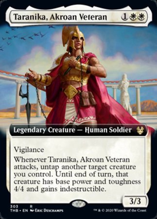 Taranika, Akroan Veteran (Extended Art) [Theros Beyond Death] | Dumpster Cat Games