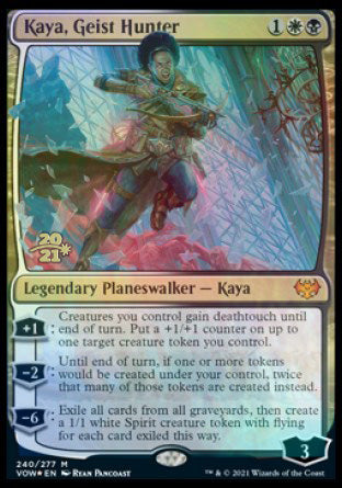 Kaya, Geist Hunter [Innistrad: Crimson Vow Prerelease Promos] | Dumpster Cat Games