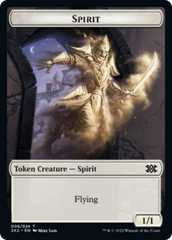 Spider // Spirit Double-sided Token [Double Masters 2022 Tokens] | Dumpster Cat Games