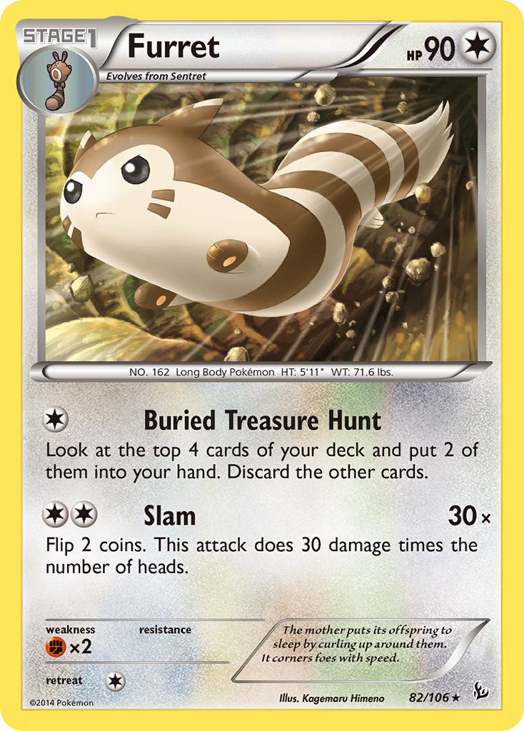 Furret (82/106) [XY: Flashfire] | Dumpster Cat Games