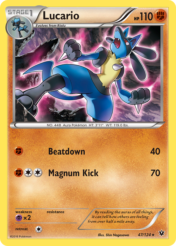 Lucario (47/124) [XY: Fates Collide] | Dumpster Cat Games