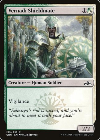 Vernadi Shieldmate [Guilds of Ravnica] | Dumpster Cat Games