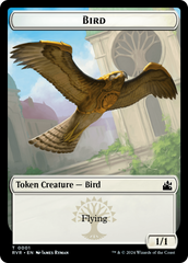 Bird // Spirit (0004) Double-Sided Token [Ravnica Remastered Tokens] | Dumpster Cat Games