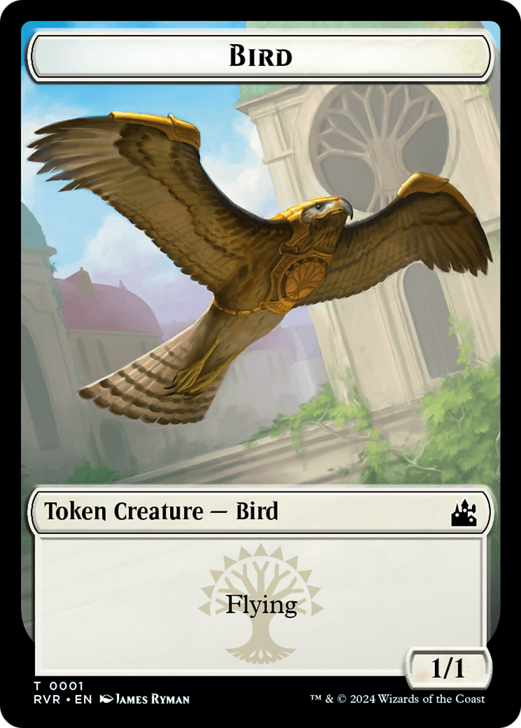 Bird // Bird Illusion Double-Sided Token [Ravnica Remastered Tokens] | Dumpster Cat Games