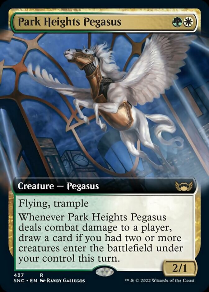 Park Heights Pegasus (Extended Art) [Streets of New Capenna] | Dumpster Cat Games