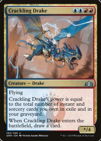 Crackling Drake [Guilds of Ravnica] | Dumpster Cat Games