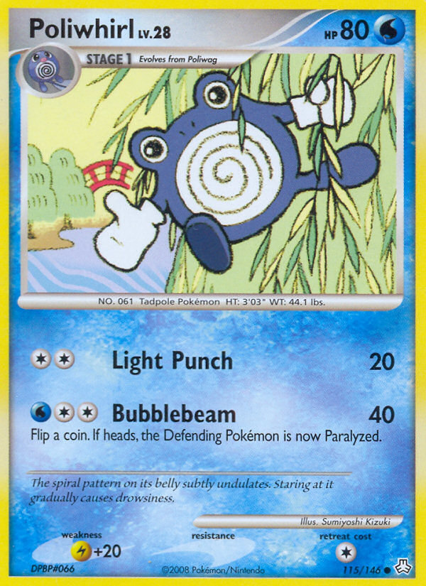 Poliwhirl (115/146) [Diamond & Pearl: Legends Awakened] | Dumpster Cat Games