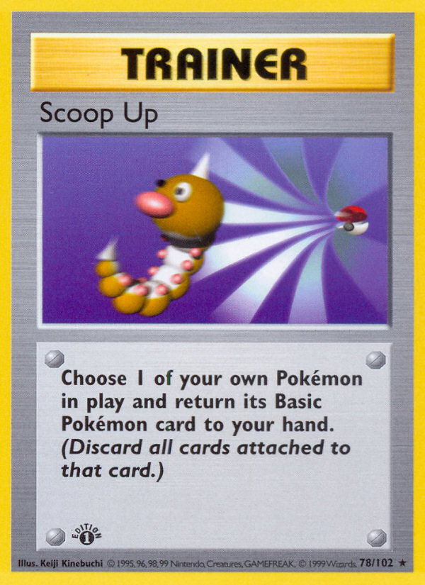 Scoop Up (78/102) (Shadowless) [Base Set 1st Edition] | Dumpster Cat Games