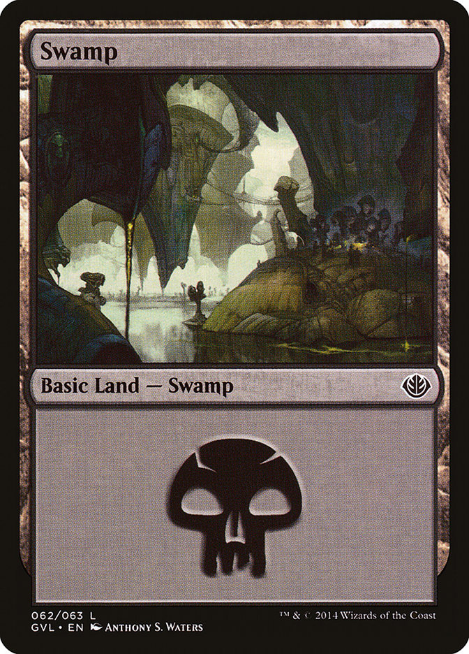 Swamp (62) (Garruk vs. Liliana) [Duel Decks Anthology] | Dumpster Cat Games