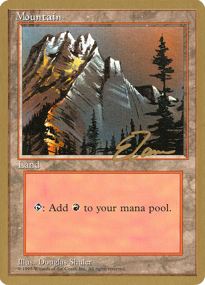 Mountain (et373) (Eric Tam) [Pro Tour Collector Set] | Dumpster Cat Games