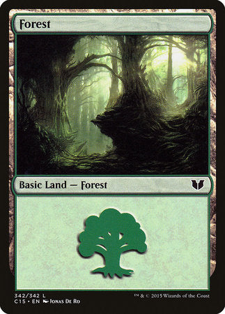 Forest (342) [Commander 2015] | Dumpster Cat Games