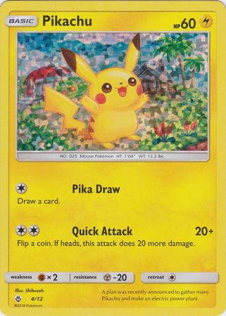 Pikachu (4/12) [McDonald's Promos: 2018 Collection] | Dumpster Cat Games