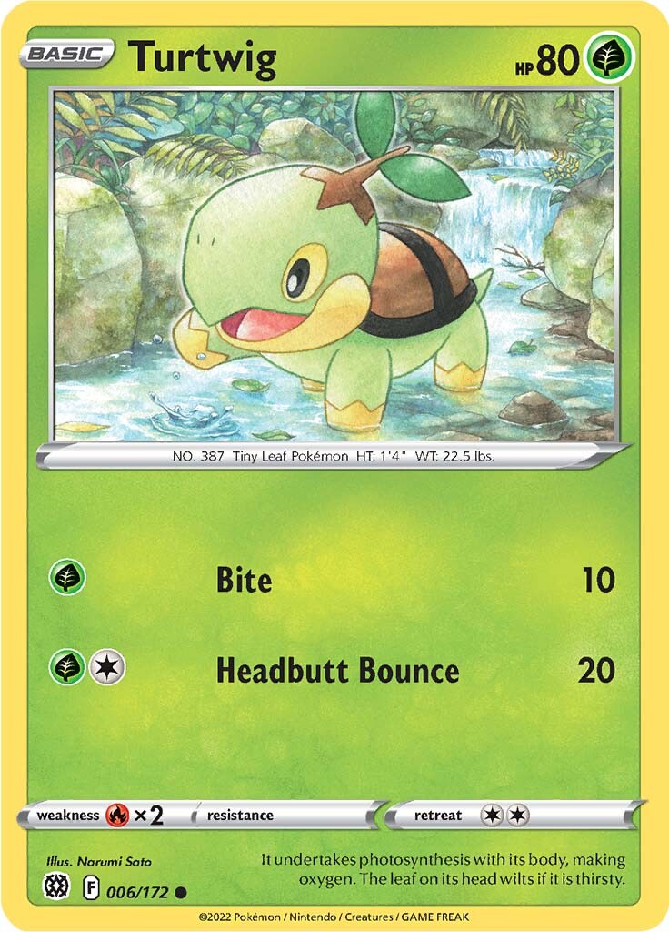 Turtwig (006/172) [Sword & Shield: Brilliant Stars] | Dumpster Cat Games