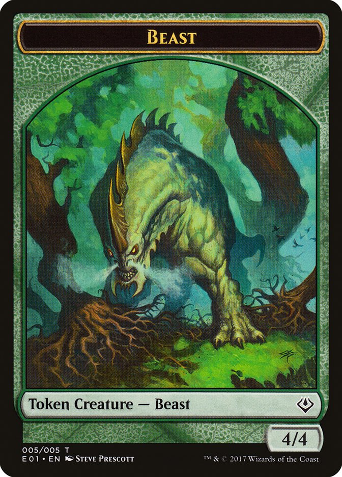 Beast (005/005) [Archenemy: Nicol Bolas Tokens] | Dumpster Cat Games